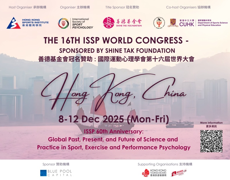  ISSP 16° Congresso Mondiale di Psicologia dello Sport